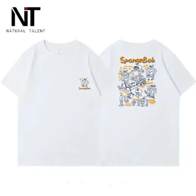 アニメシーン/キャラクター柄 プリント Tシャツ 男女兼用 スポンジ・ボブ風 ｔシャツ 半袖 長袖 パーカー スポンジ・ボブ・スクエアパンツ パトリック・スター スクィッドワード・テンタクルズ サンディ・チークス エッグマン・プランクト