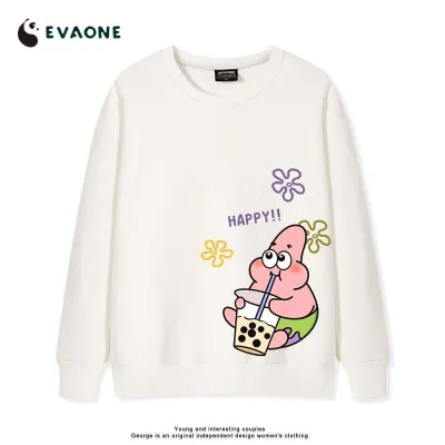 アニメシーン/キャラクター柄 プリント Tシャツ 男女兼用 スポンジ・ボブ風 ｔシャツ 半袖 長袖 パーカー スポンジ・ボブ・スクエアパンツ パトリック・スター スクィッドワード・テンタクルズ サンディ・チークス エッグマン・プランクト