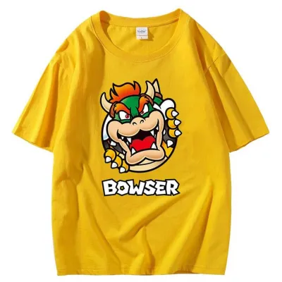 アニメシーン/キャラクター柄 プリント Tシャツ 男女兼用 Super Mario スーパーマリオ風 ｔシャツ 半袖 長袖 パーカー マリオ ルイージ プリンセスピーチ ヨッシー ワリオ ワルイージ ドンキーコング デイジー姫 コスプレ