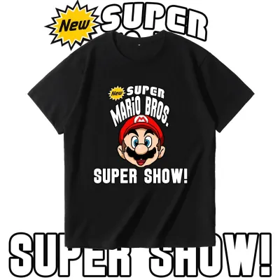 アニメシーン/キャラクター柄 プリント Tシャツ 男女兼用 Super Mario スーパーマリオ風 ｔシャツ 半袖 長袖 パーカー マリオ ルイージ プリンセスピーチ ヨッシー ワリオ ワルイージ ドンキーコング デイジー姫 コスプレ