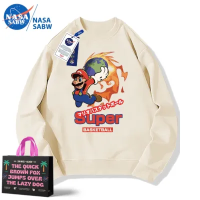 アニメシーン/キャラクター柄 プリント Tシャツ 男女兼用 Super Mario スーパーマリオ風 ｔシャツ 半袖 長袖 パーカー マリオ ルイージ プリンセスピーチ ヨッシー ワリオ ワルイージ ドンキーコング デイジー姫 コスプレ