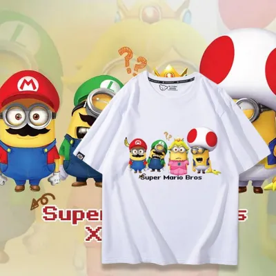 アニメシーン/キャラクター柄 プリント Tシャツ 男女兼用 Super Mario スーパーマリオ風 ｔシャツ 半袖 長袖 パーカー マリオ ルイージ プリンセスピーチ ヨッシー ワリオ ワルイージ ドンキーコング デイジー姫 コスプレ