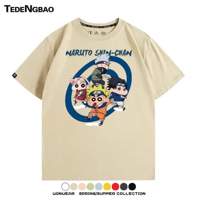 アニメシーン/キャラクター柄 プリント Tシャツ 男女兼用 Naruto ナルト風 ｔシャツ 半袖 長袖 パーカー ナルト・ウズマキ サスケ・ウチハ カカシ・ハタケ ヒナタ・ヒュウガ コスプレ衣装　コスチューム　グッズ