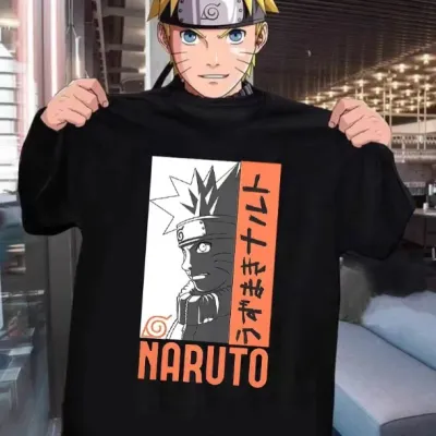 アニメシーン/キャラクター柄 プリント Tシャツ 男女兼用 Naruto ナルト風 ｔシャツ 半袖 長袖 パーカー ナルト・ウズマキ サスケ・ウチハ カカシ・ハタケ ヒナタ・ヒュウガ コスプレ衣装　コスチューム　グッズ