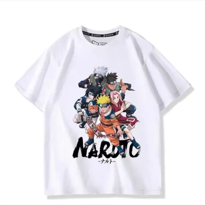 アニメシーン/キャラクター柄 プリント Tシャツ 男女兼用 Naruto ナルト風 ｔシャツ 半袖 長袖 パーカー ナルト・ウズマキ サスケ・ウチハ カカシ・ハタケ ヒナタ・ヒュウガ コスプレ衣装　コスチューム　グッズ