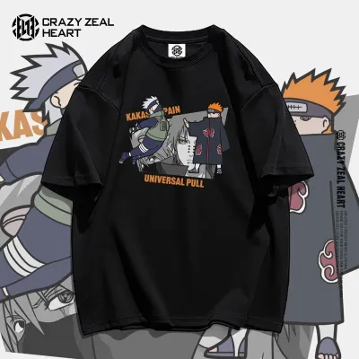 アニメシーン/キャラクター柄 プリント Tシャツ 男女兼用 Naruto ナルト風 ｔシャツ 半袖 長袖 パーカー ナルト・ウズマキ サスケ・ウチハ カカシ・ハタケ ヒナタ・ヒュウガ コスプレ衣装　コスチューム　グッズ