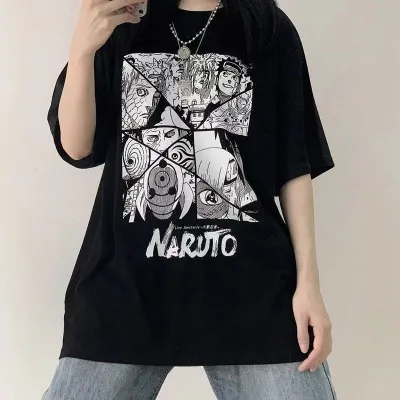 アニメシーン/キャラクター柄 プリント Tシャツ 男女兼用 Naruto ナルト風 ｔシャツ 半袖 長袖 パーカー ナルト・ウズマキ サスケ・ウチハ カカシ・ハタケ ヒナタ・ヒュウガ コスプレ衣装　コスチューム　グッズ