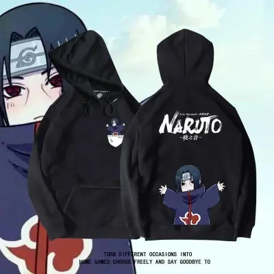 アニメシーン/キャラクター柄 プリント パーカー 男女兼用 Naruto ナルト風 ｔシャツ 半袖 長袖 パーカー ナルト・ウズマキ サスケ・ウチハ カカシ・ハタケ ヒナタ・ヒュウガ コスプレ衣装　コスチューム　グッズ