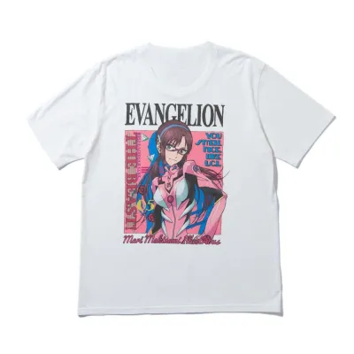 アニメシーン/キャラクター柄 プリント Tシャツ 男女兼用 EVA 新世紀エヴァンゲリオン ｔシャツ アスカ 綾波レイ 葛城ミサト 初号機 第2号機 第3号機 コスプレ衣装　コスチューム　スラムダンク グッズ