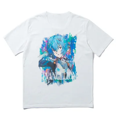 アニメシーン/キャラクター柄 プリント Tシャツ 男女兼用 EVA 新世紀エヴァンゲリオン ｔシャツ アスカ 綾波レイ 葛城ミサト 初号機 第2号機 第3号機 コスプレ衣装　コスチューム　スラムダンク グッズ