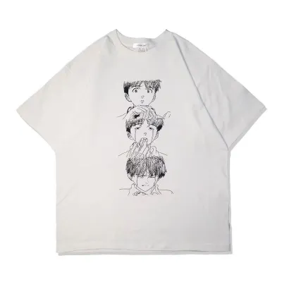 アニメシーン/キャラクター柄 プリント Tシャツ 男女兼用 EVA 新世紀エヴァンゲリオン ｔシャツ アスカ 綾波レイ 葛城ミサト 初号機 第2号機 第3号機 コスプレ衣装　コスチューム　スラムダンク グッズ