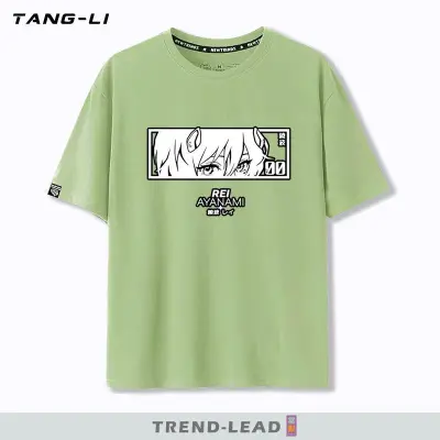 アニメシーン/キャラクター柄 プリント Tシャツ 男女兼用 EVA 新世紀エヴァンゲリオン ｔシャツ アスカ 綾波レイ 葛城ミサト 初号機 第2号機 第3号機 コスプレ衣装　コスチューム　スラムダンク グッズ