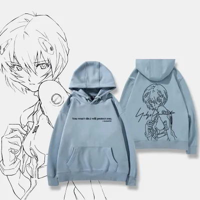 アニメシーン/キャラクター柄 プリント パーカー 男女兼用 EVA 新世紀エヴァンゲリオン ｔシャツ アスカ 綾波レイ 葛城ミサト 初号機 第2号機 第3号機 コスプレ衣装　コスチューム　スラムダンク グッズ