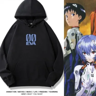 アニメシーン/キャラクター柄 プリント パーカー 男女兼用 EVA 新世紀エヴァンゲリオン ｔシャツ アスカ 綾波レイ 葛城ミサト 初号機 第2号機 第3号機 コスプレ衣装　コスチューム　スラムダンク グッズ