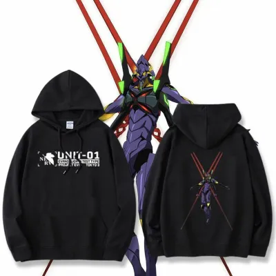 アニメシーン/キャラクター柄 プリント パーカー 男女兼用 EVA 新世紀エヴァンゲリオン ｔシャツ アスカ 綾波レイ 葛城ミサト 初号機 第2号機 第3号機 コスプレ衣装　コスチューム　スラムダンク グッズ