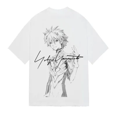 アニメシーン/キャラクター柄 プリント Tシャツ 男女兼用 EVA 新世紀エヴァンゲリオン ｔシャツ アスカ 綾波レイ 葛城ミサト 初号機 第2号機 第3号機 コスプレ衣装　コスチューム　スラムダンク グッズ