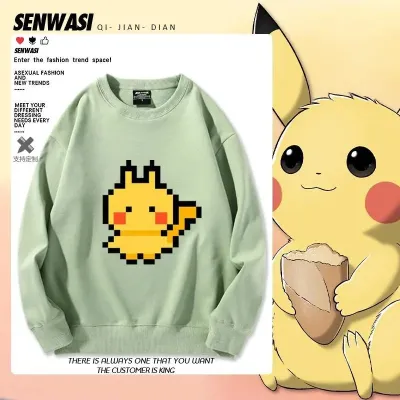 アニメシーン/キャラクター柄 プリント Tシャツ 男女兼用 Pokémon ポケモン ｔシャツ ピカチュウ サトシ ゲームフリーク コスプレ衣装　コスチューム　スラムダンク グッズ