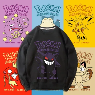 アニメシーン/キャラクター柄 プリント Tシャツ 男女兼用 Pokémon ポケモン ｔシャツ ピカチュウ サトシ ゲームフリーク コスプレ衣装　コスチューム　スラムダンク グッズ