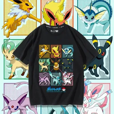 アニメシーン/キャラクター柄 プリント Tシャツ 男女兼用 Pokémon ポケモン ｔシャツ ピカチュウ サトシ ゲームフリーク コスプレ衣装　コスチューム　スラムダンク グッズ