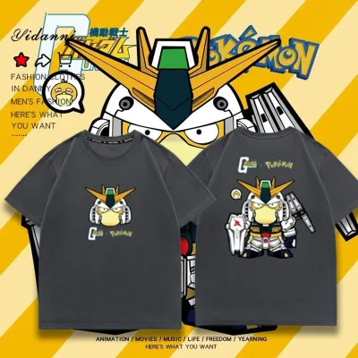 アニメシーン/キャラクター柄 プリント Tシャツ 男女兼用 Pokémon ポケモン ｔシャツ ピカチュウ サトシ ゲームフリーク コスプレ衣装　コスチューム　スラムダンク グッズ