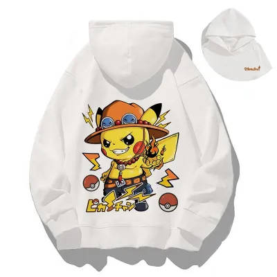 アニメシーン/キャラクター柄 プリント パーカー 男女兼用 Pokémon ポケモン ｔシャツ ピカチュウ サトシ ゲームフリーク コスプレ衣装　コスチューム　スラムダンク グッズ