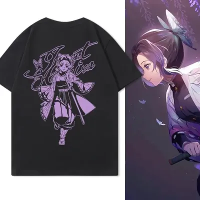 アニメシーン/キャラクター柄 プリント Tシャツ 男女兼用 鬼滅の刃風 ｔシャツ  長袖 パーカー 炭治郎 禰豆子 善逸 胡蝶しのぶ 玄弥 蟲柱 蜜璃 コスプレ衣装　コスチューム　グッズ