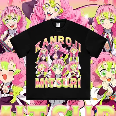 アニメシーン/キャラクター柄 プリント Tシャツ 男女兼用 鬼滅の刃風 ｔシャツ  長袖 パーカー 炭治郎 禰豆子 善逸 胡蝶しのぶ 玄弥 蟲柱 蜜璃 コスプレ衣装　コスチューム　グッズ