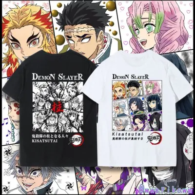 アニメシーン/キャラクター柄 プリント Tシャツ 男女兼用 鬼滅の刃風 ｔシャツ  長袖 パーカー 炭治郎 禰豆子 善逸 胡蝶しのぶ 玄弥 蟲柱 蜜璃 コスプレ衣装　コスチューム　グッズ