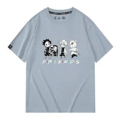 アニメシーン/キャラクター柄 プリント Tシャツ 男女兼用 鬼滅の刃風 ｔシャツ  長袖 パーカー 炭治郎 禰豆子 善逸 胡蝶しのぶ 玄弥 蟲柱 蜜璃 コスプレ衣装　コスチューム　グッズ