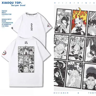 アニメシーン/キャラクター柄 プリント Tシャツ 男女兼用 鬼滅の刃風 ｔシャツ  長袖 パーカー 炭治郎 禰豆子 善逸 胡蝶しのぶ 玄弥 蟲柱 蜜璃 コスプレ衣装　コスチューム　グッズ