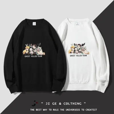 アニメシーン/キャラクター柄 プリント Tシャツ 男女兼用 鬼滅の刃風 ｔシャツ  長袖 パーカー 炭治郎 禰豆子 善逸 胡蝶しのぶ 玄弥 蟲柱 蜜璃 コスプレ衣装　コスチューム　グッズ