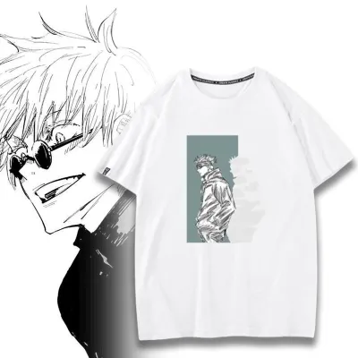 アニメシーン/キャラクター柄 プリント Tシャツ 男女兼用 呪術廻戦風 ｔシャツ 半袖 長袖 パーカー 両面宿儺 五条悟 釘崎野薔薇 伏黒恵 五条霊輔 伏黒神威 虎杖悠仁 狗巻棘 狗巻毛吉 家入冨士太 コスプレ衣装　コスチューム　グッズ