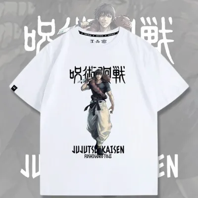 アニメシーン/キャラクター柄 プリント Tシャツ 男女兼用 呪術廻戦風 ｔシャツ 半袖 長袖 パーカー 両面宿儺 五条悟 釘崎野薔薇 伏黒恵 五条霊輔 伏黒神威 虎杖悠仁 狗巻棘 狗巻毛吉 家入冨士太 コスプレ衣装　コスチューム　グッズ