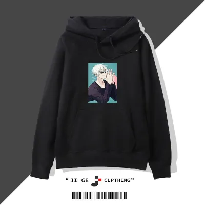 アニメシーン/キャラクター柄 プリント パーカー 男女兼用 呪術廻戦風 ｔシャツ 半袖 長袖 パーカー 両面宿儺 五条悟 釘崎野薔薇 伏黒恵 五条霊輔 伏黒神威 虎杖悠仁 狗巻棘 狗巻毛吉 家入冨士太 コスプレ衣装　コスチューム　グッズ