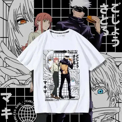 アニメシーン/キャラクター柄 プリント Tシャツ 男女兼用 呪術廻戦風 ｔシャツ 半袖 長袖 パーカー 両面宿儺 五条悟 釘崎野薔薇 伏黒恵 五条霊輔 伏黒神威 虎杖悠仁 狗巻棘 狗巻毛吉 家入冨士太 コスプレ衣装　コスチューム　グッズ