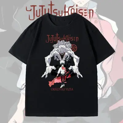 アニメシーン/キャラクター柄 プリント Tシャツ 男女兼用 呪術廻戦風 ｔシャツ 半袖 長袖 パーカー 両面宿儺 五条悟 釘崎野薔薇 伏黒恵 五条霊輔 伏黒神威 虎杖悠仁 狗巻棘 狗巻毛吉 家入冨士太 コスプレ衣装　コスチューム　グッズ