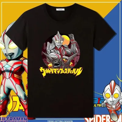 アニメシーン/キャラクター柄 プリント Tシャツ 男女兼用 ウルトラマン風 ｔシャツ 半袖 長袖 パーカー ウルトラマン ゾフィー ウルトラセブン ウルトラマンジャック ウルトラマンエース ウルトラマンタロウ ウルトラマンレオ ウルトラ