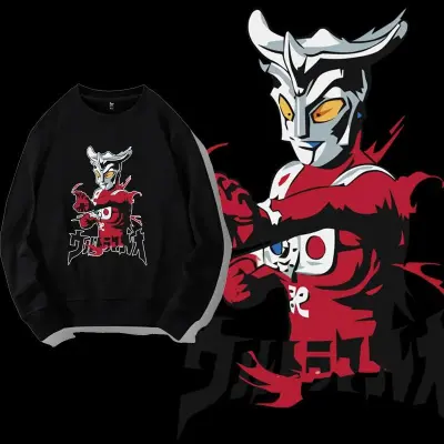 アニメシーン/キャラクター柄 プリント Tシャツ 男女兼用 ウルトラマン風 ｔシャツ 半袖 長袖 パーカー ウルトラマン ゾフィー ウルトラセブン ウルトラマンジャック ウルトラマンエース ウルトラマンタロウ ウルトラマンレオ ウルトラ