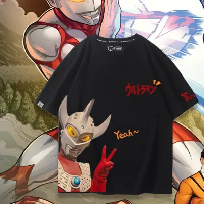 アニメシーン/キャラクター柄 プリント Tシャツ 男女兼用 ウルトラマン風 ｔシャツ 半袖 長袖 パーカー ウルトラマン ゾフィー ウルトラセブン ウルトラマンジャック ウルトラマンエース ウルトラマンタロウ ウルトラマンレオ ウルトラ