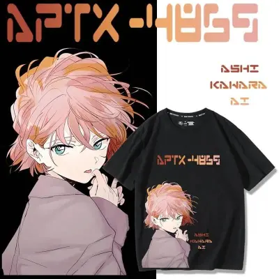 アニメシーン/キャラクター柄 プリント Tシャツ 男女兼用 名探偵コナン風 ｔシャツ 半袖 長袖 パーカー 毛利小五郎 毛利蘭 工藤新一 吉田步美 灰原哀 コスプレ衣装　コスチューム　グッズ