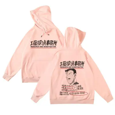 アニメシーン/キャラクター柄 プリント パーカー 男女兼用 名探偵コナン風 ｔシャツ 半袖 長袖 パーカー 毛利小五郎 毛利蘭 工藤新一 吉田步美 灰原哀 コスプレ衣装　コスチューム　グッズ