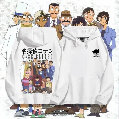 アニメシーン/キャラクター柄 プリント パーカー 男女兼用 名探偵コナン風 ｔシャツ 半袖 長袖 パーカー 毛利小五郎 毛利蘭 工藤新一 吉田步美 灰原哀 コスプレ衣装　コスチューム　グッズ