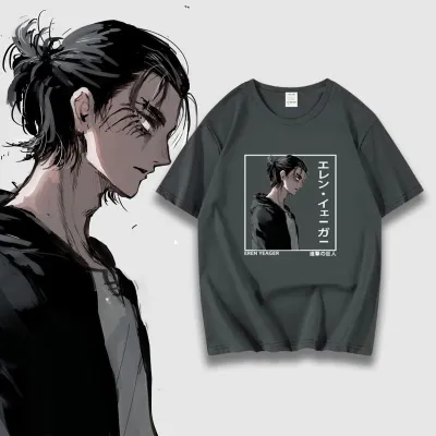 アニメシーン/キャラクター柄 プリント Tシャツ 男女兼用 進撃の巨人風 ｔシャツ 半袖 長袖 パーカー エレン・イェーガー ミカサ・アッカーマン アルミン・アルレルト リヴァイ・アッカーマン ジャン・キルシュタイン クリスタ・レンズ