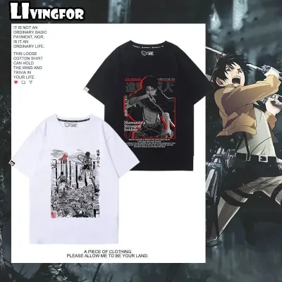 アニメシーン/キャラクター柄 プリント Tシャツ 男女兼用 進撃の巨人風 ｔシャツ 半袖 長袖 パーカー エレン・イェーガー ミカサ・アッカーマン アルミン・アルレルト リヴァイ・アッカーマン ジャン・キルシュタイン クリスタ・レンズ