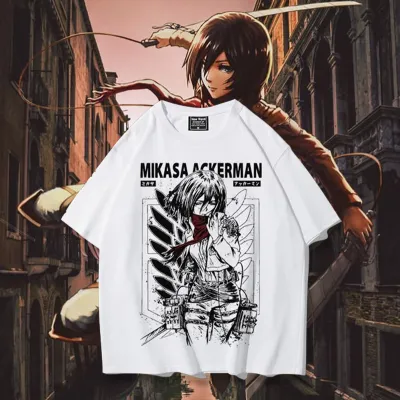 アニメシーン/キャラクター柄 プリント Tシャツ 男女兼用 進撃の巨人風 ｔシャツ 半袖 長袖 パーカー エレン・イェーガー ミカサ・アッカーマン アルミン・アルレルト リヴァイ・アッカーマン ジャン・キルシュタイン クリスタ・レンズ