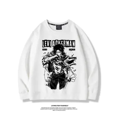 アニメシーン/キャラクター柄 プリント Tシャツ 男女兼用 進撃の巨人風 ｔシャツ 半袖 長袖 パーカー エレン・イェーガー ミカサ・アッカーマン アルミン・アルレルト リヴァイ・アッカーマン ジャン・キルシュタイン クリスタ・レンズ