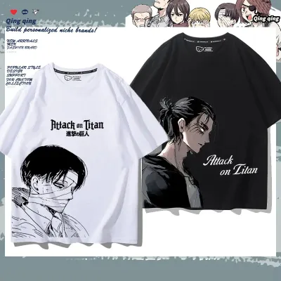 アニメシーン/キャラクター柄 プリント Tシャツ 男女兼用 進撃の巨人風 ｔシャツ 半袖 長袖 パーカー エレン・イェーガー ミカサ・アッカーマン アルミン・アルレルト リヴァイ・アッカーマン ジャン・キルシュタイン クリスタ・レンズ