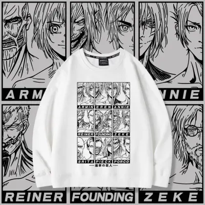 アニメシーン/キャラクター柄 プリント Tシャツ 男女兼用 進撃の巨人風 ｔシャツ 半袖 長袖 パーカー エレン・イェーガー ミカサ・アッカーマン アルミン・アルレルト リヴァイ・アッカーマン ジャン・キルシュタイン クリスタ・レンズ