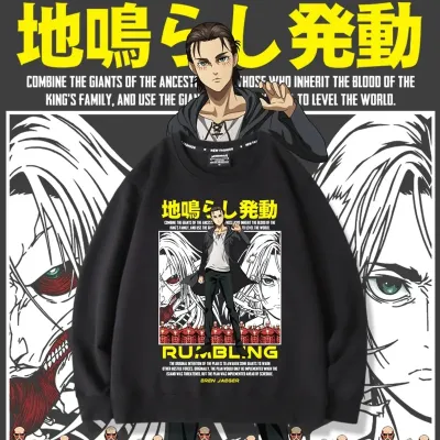 アニメシーン/キャラクター柄 プリント Tシャツ 男女兼用 進撃の巨人風 ｔシャツ 半袖 長袖 パーカー エレン・イェーガー ミカサ・アッカーマン アルミン・アルレルト リヴァイ・アッカーマン ジャン・キルシュタイン クリスタ・レンズ