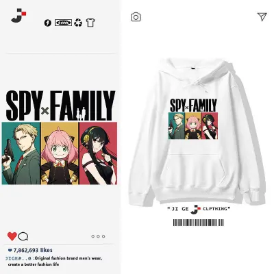 アニメシーン/キャラクター柄 プリント Tシャツ 男女兼用 SPY×FAMILY（スパイファミリー）風 ｔシャツ 半袖 長袖 パーカー ロイド・フォーゲル ユメ・ブリッツ アンジェラ・ブリッツ ドミニク・エドワーズ コスプレ衣装　コスチ